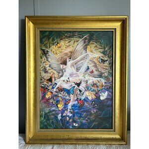 Framed And Embedded Signature Signed Canvas Print /Sheila Wolk - Revelation